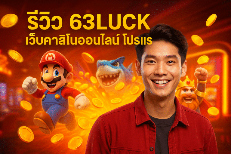 รีวิว 63LUCK เว็บคาสิโนออนไลน์ โปรแรง